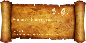 Vermes Georgina névjegykártya